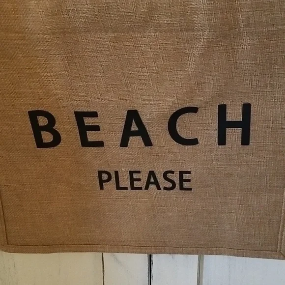 Beach Please  Canvas tote - Picture 3 of 10